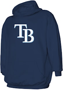 Stitches Tampa Bay Rays Youth Navy Blue Logo Long Sleeve Hoodie
