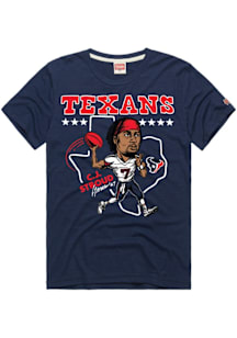 CJ Stroud Houston Texans Navy Blue Signature Short Sleeve Fashion Player T Shirt