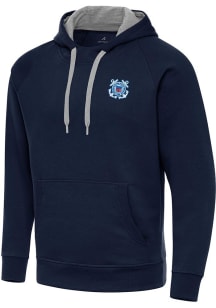 Antigua Coast Guard Mens Navy Blue Victory Long Sleeve Hoodie