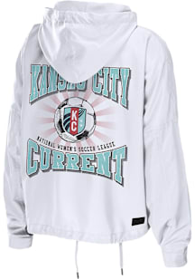 WEAR by Erin Andrews KC Current Womens White Double Pocket Light Weight Jacket