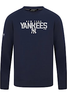Levelwear New York Yankees Navy Blue Mandate Carve Long Sleeve T Shirt