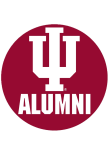 Red Indiana Hoosiers 3&quot; Alumni Button