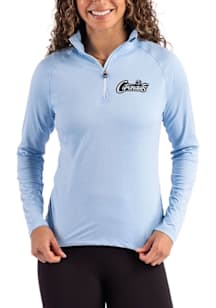 Cutter and Buck UCF Knights Womens Light Blue Coastline Qtr Zip
