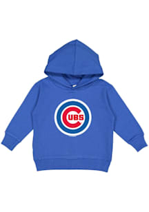Chicago Cubs Toddler Blue Primary Logo Long Sleeve Hooded Sweatshirt