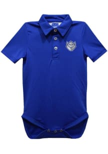 Vive La Fete Saint Louis Billikens Baby Blue Team Short Sleeve One Piece Polo