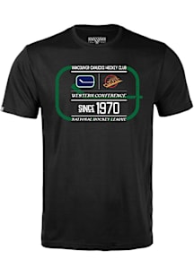 Levelwear Vancouver Canucks Black Richmond Acumen Short Sleeve T Shirt