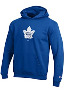 Champion Toronto Maple Leafs Youth Blue Powerblend Long Sleeve Hoodie