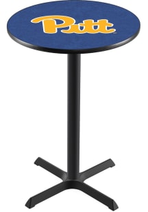 Black Pitt Panthers Cross Base Pub Table