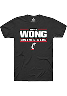 Benson Wong Cincinnati Bearcats Black NIL Stacked Box Short Sleeve Player T Shirt