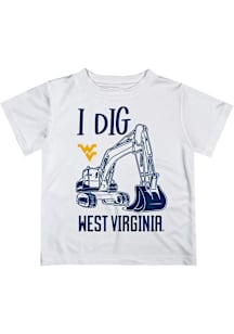 Vive La Fete West Virginia Mountaineers Infant Excavator Short Sleeve T-Shirt White