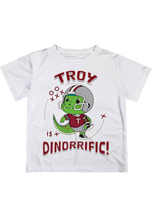 Vive La Fete Troy Trojans Infant Dino-Riffic Short Sleeve T-Shirt White