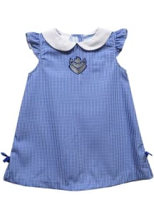 Vive La Fete Saint Louis Billikens Toddler Girls Blue Gingham Short Sleeve Dress
