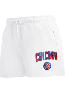 Pro Standard Chicago Cubs Womens White Classic Shorts