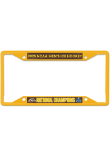 Western Michigan Broncos 2025 National Champions Metal License Plate Frame - Brown