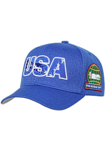 Team USA Blue Emblem Pro Crown Snapback Mens Snapback Hat