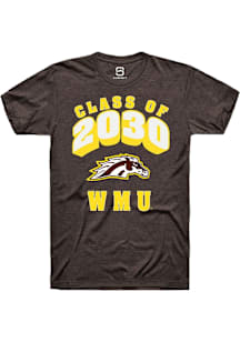 Summit Sportswear Western Michigan Broncos Brown Class of 2030 Short Sleeve T Shirt