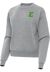 Antigua Eastern Michigan Eagles Womens Grey Victory Crew Sweatshirt