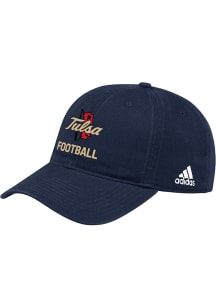 Adidas Navy Blue Tulsa Golden Hurricane Football Washed Slouch Adjustable Hat