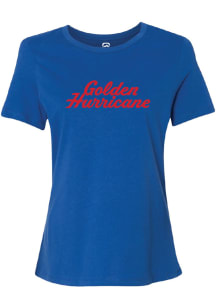 Tulsa Golden Hurricane Blue Summit Sportswear Rhinestone Short Sleeve T-Shirt