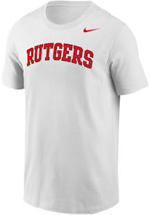 Nike Rutgers Scarlet Knights White Core Short Sleeve T Shirt