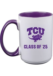 TCU Horned Frogs Class of 2025 15oz Ceramic Mug - White