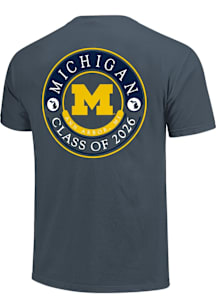 Michigan Wolverines Navy Blue Class of 2026 Short Sleeve T Shirt