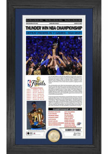 Oklahoma City Thunder 2025 NBA Finals Champions Front Page News Plaque