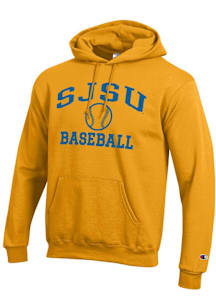 Champion San Jose State Spartans Mens Gold Powerblend Long Sleeve Hoodie