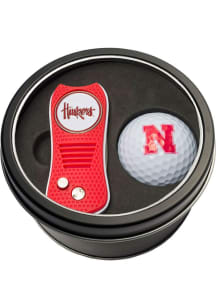 Red Nebraska Cornhuskers Switchblade Golf Ball Golf Gift Set
