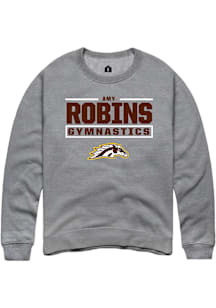 Amy Robins Western Michigan Broncos Mens Grey NIL Stacked Box Player Crew