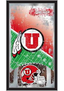 Utah Utes Football Hanging Back Bar Mirror