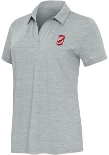 Antigua DC Defenders Womens Grey Alternate Layout Short Sleeve Polo Shirt