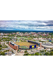 Michigan Wolverines Mich Stadium & A2 from Air 11x17 Unframed Poster