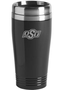 Oklahoma State Cowboys 16oz Stainless Steel Black Travel Mug