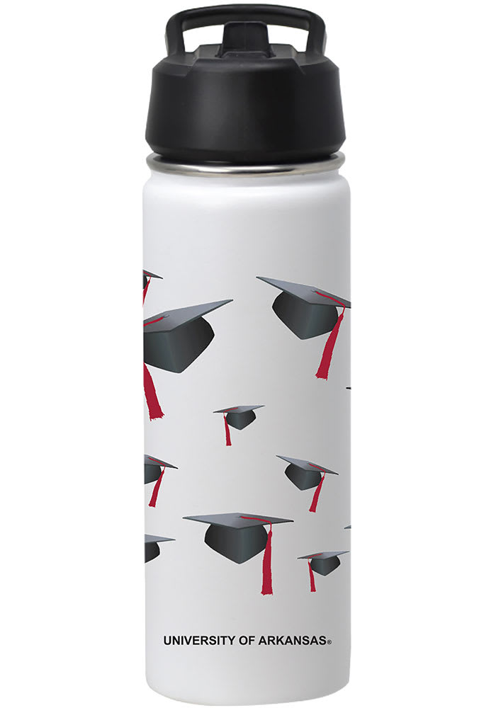 Arkansas Razorbacks White 20 oz Grad Stainless Steel Bottle - 4010278