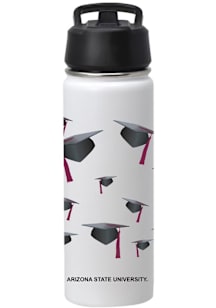 Arizona State Sun Devils 20 oz Grad Stainless Steel Bottle - White
