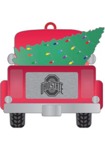 Red Ohio State Buckeyes Truck Ornament Ornament