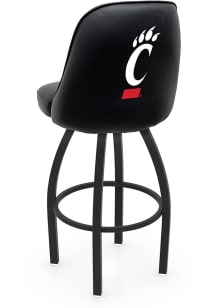 Black Cincinnati Bearcats Padded Swivel Pub Stool