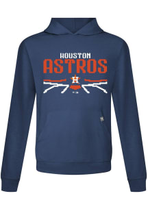 Levelwear Houston Astros Mens Navy Blue Relay Arcade Hood