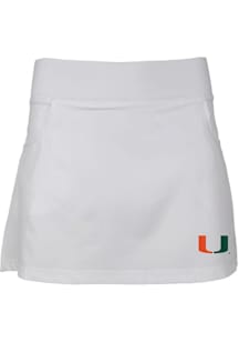 Miami Hurricanes Girls White Sara Shorts