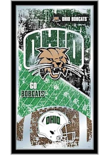 Ohio Bobcats Football Hanging Back Bar Mirror