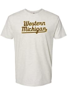 Western Michigan Broncos Western Michigan Script Short Sleeve T Shirt - Oatmeal