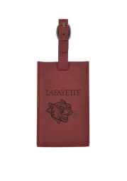 Lafayette College Maroon Velour Luggage Tag