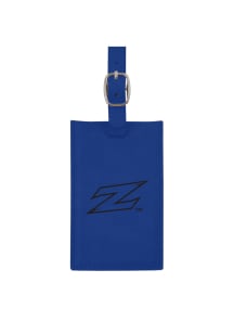 Akron Zips Blue Velour Luggage Tag