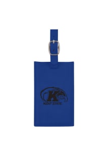 Kent State Golden Flashes Blue Velour Luggage Tag