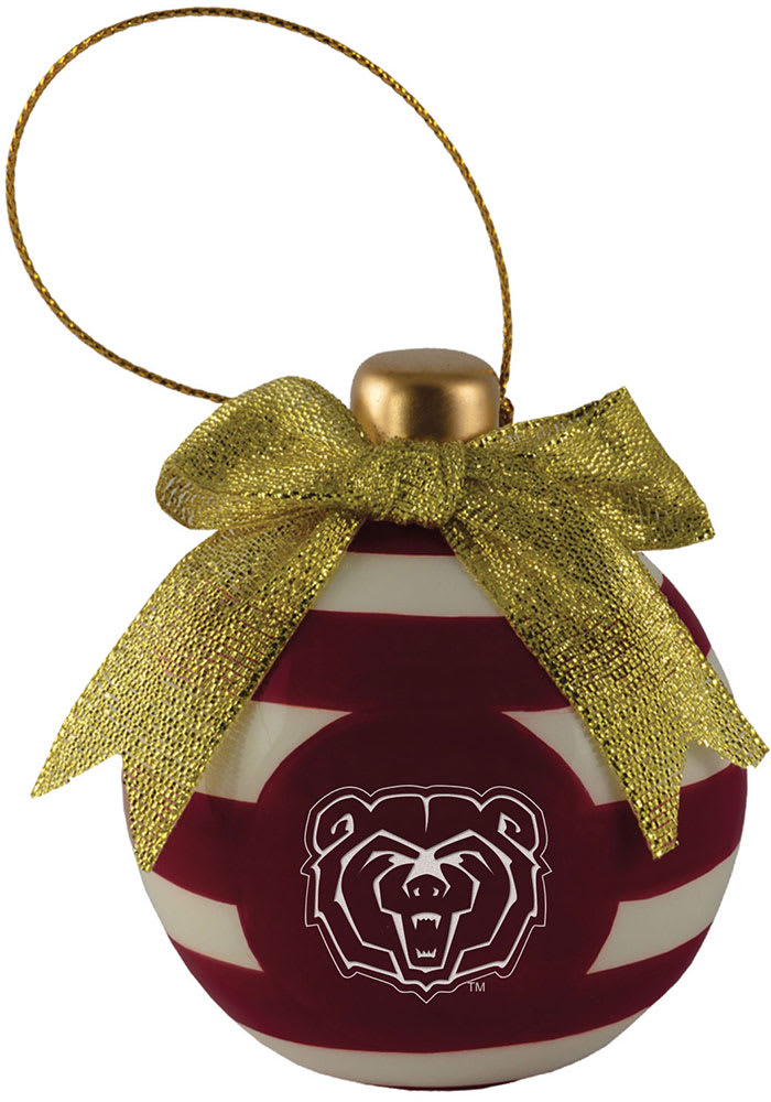 Missouri State Bears Ceramic Bulb Ornament