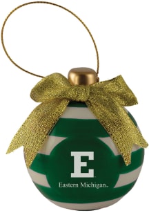 Eastern Michigan Eagles Ceramic Bulb Ornament