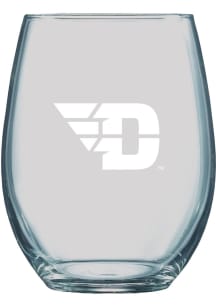 Dayton Flyers 21oz Logo Engraved Stemless Wine Glass