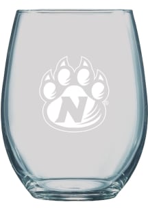 Northwest Missouri State Bearcats 21oz Logo Engraved Stemless Wine Glass