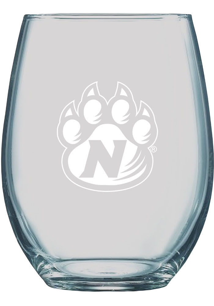 Northwest Missouri State Bearcats 21oz Logo Engraved Stemless Wine Glass